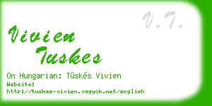 vivien tuskes business card