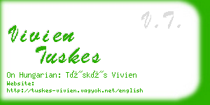 vivien tuskes business card